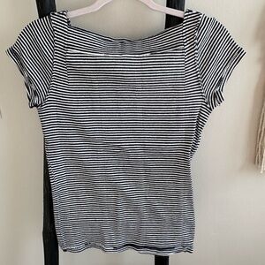 We the Free Striped Blue and White Women's Top. Size Medium